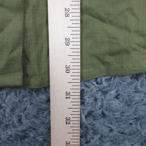 Market & Spruce Skirt Womens Medium Petite Green Button Front Midi Rayon NWT - Picture 8 of 16